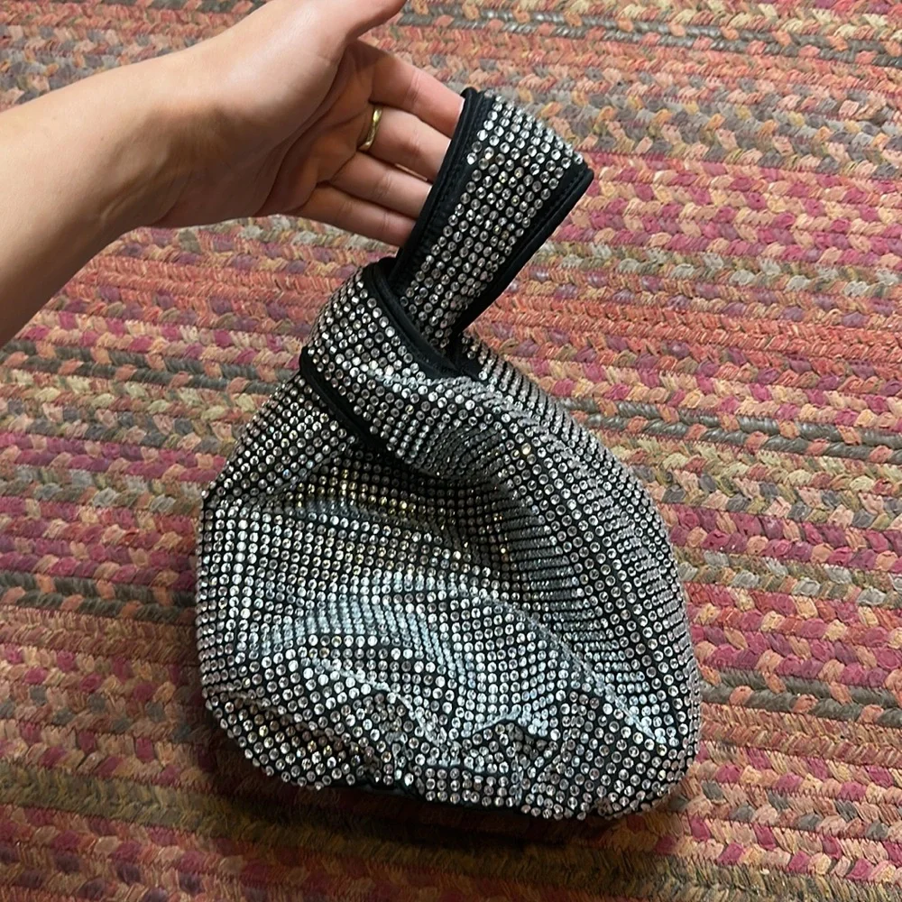 NWT J CREW RHINESTONE LIMITED EDITION CRYSTAL HAND BAG party bling - Picture 1 of 7